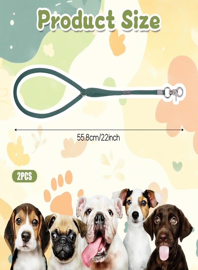 Eldraqth Pet Dog Grooming Loop, 2 Pcs Adjustable Nylon Restraint Noose Fixed Dogs Cat Safety Tether Straps Standard Dog Leashes for Pet Grooming Table Bathtub (Black, Green) - Image 2